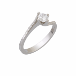 Δαχτυλιδι Μονοπετρο με Διαμαντι 0,32 Ct , F , VS1